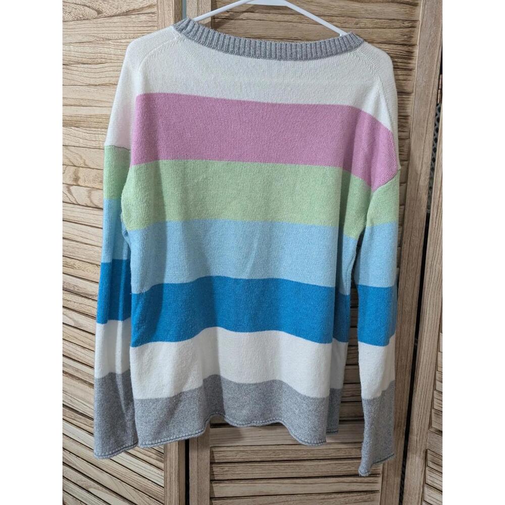 Nwt Talbots Plus Multicolored Striped Sweater Siz… - image 2
